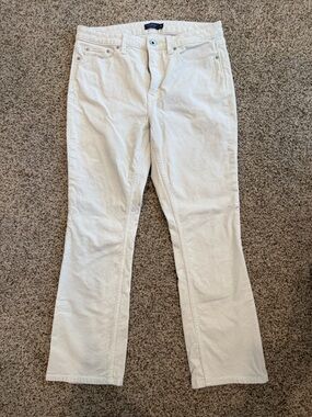 Vineyard Vines Cream Cropped Corduroy Pants